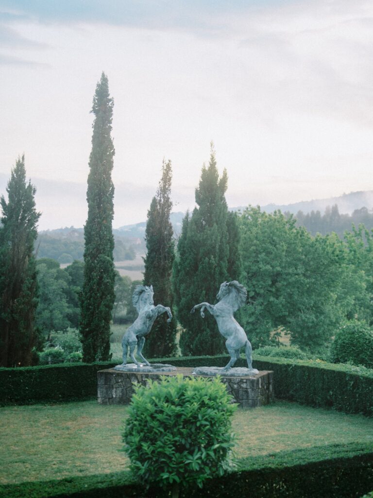 The gardens at Pazo do Tambre, wedding venue in Galicia