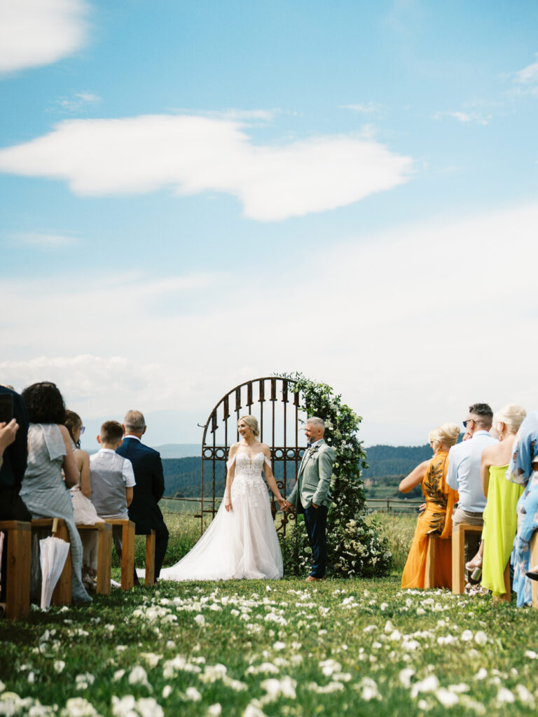 Wedding ceremony at This Must Be the Place, Barcelona. One of the best wedding venues in Spain. 