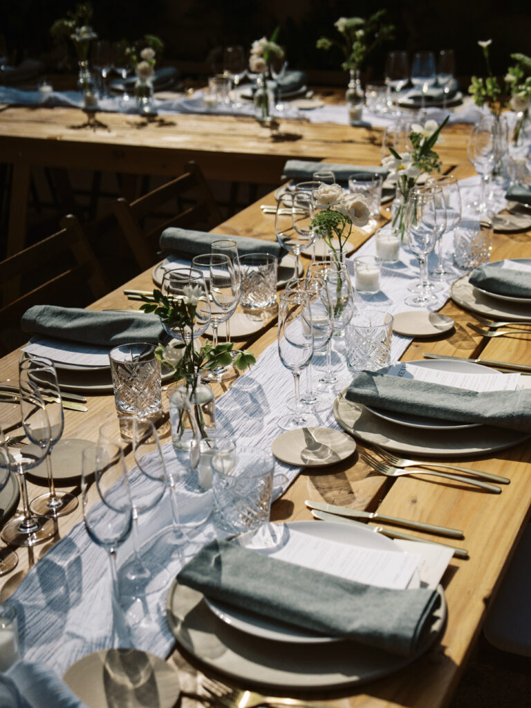 Table decorations at this must be the place, Barcelona. One of the best wedding venues in Spain. 