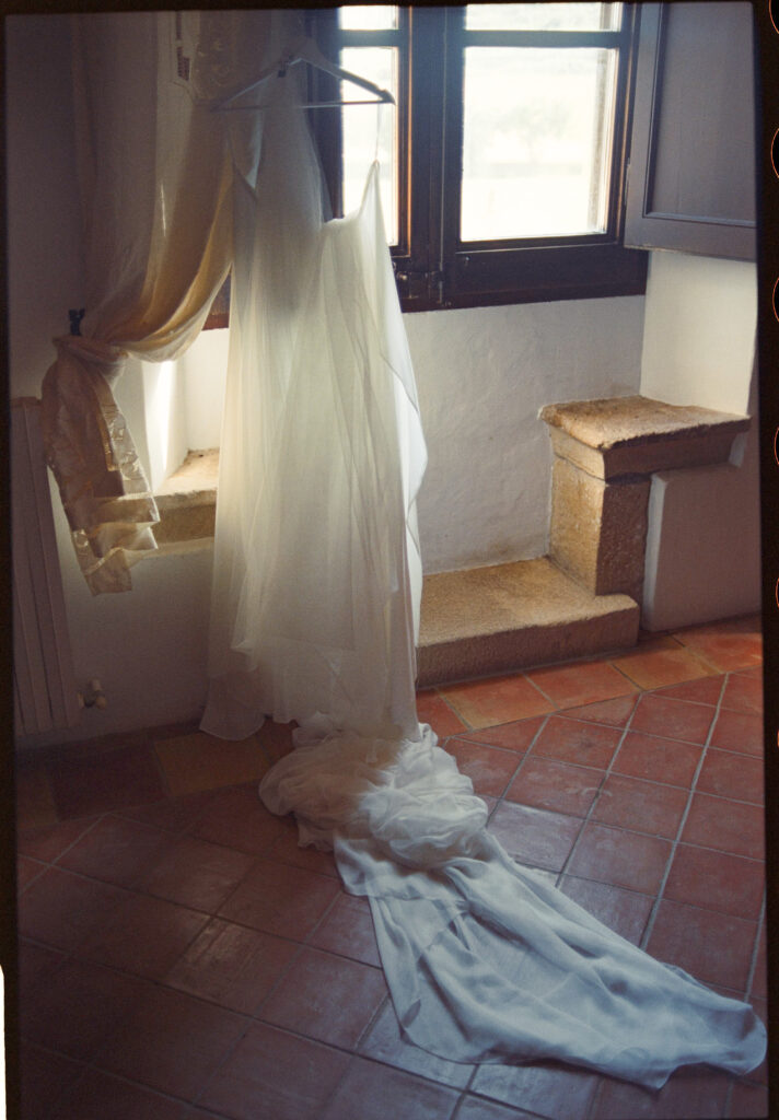 Wedding dress at Mas Sendra