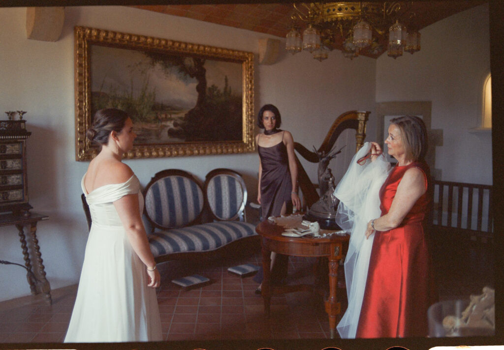 The getting ready space at Mas Sendra