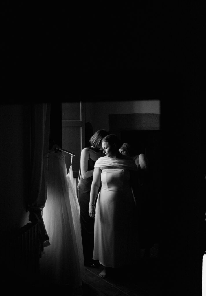 A bride on her wedding day at Mas Sendra