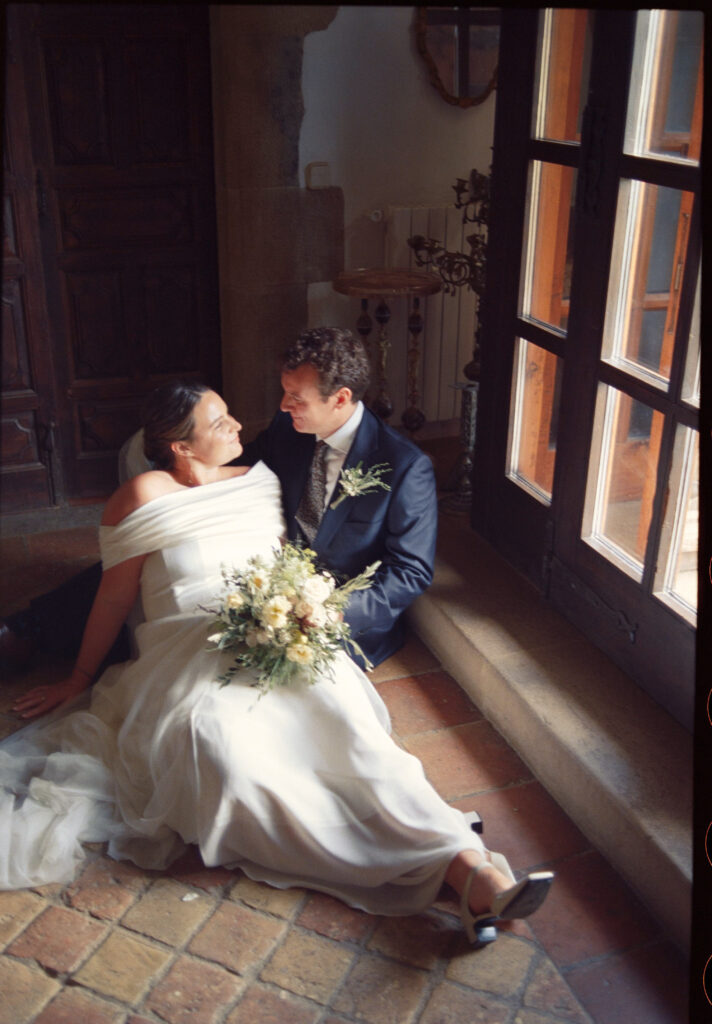 Bridal couple, wedding day at Mas Sendra