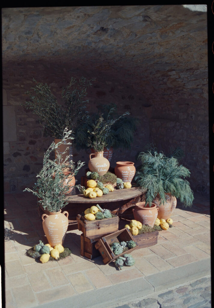 Wedding decoration at Mas Sendra