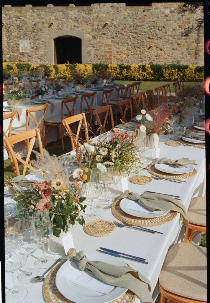 Table details, Mas Sendra wedding